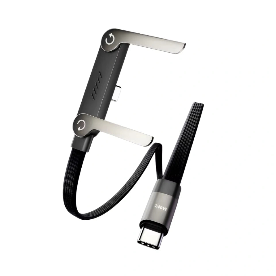 Cable USB carga rápida 240W con Soporte - Powercharge